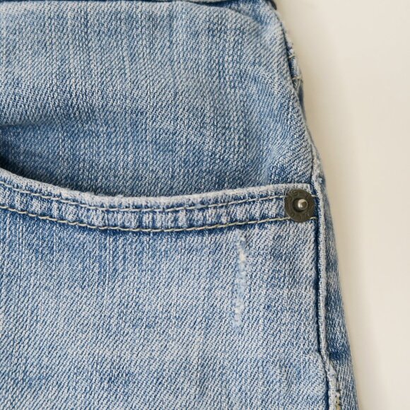 Levis Light Wash Mid Rise Denim Mini Skirt - Picture 5 of 8